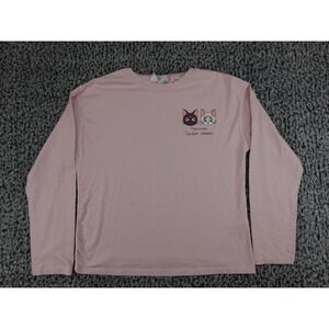 Sailor Moon Pretty Guardian Luna Artemis Pink Long Sleeve Graphic YOUTH 13-14